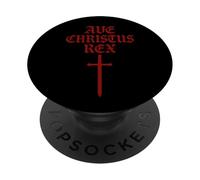 AVE CHRISTUS REX - Guerriero di Dio PopSockets PopGrip Adesivo
