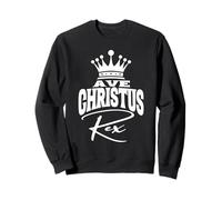 Ave Christus Rex Tradizionale Cattolico Latino Ave Cristo Re Felpa