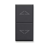 Commutatore a Pulsante Ave Tekla 1P 10AX 3 posizioni nero 1M interblocco 445053