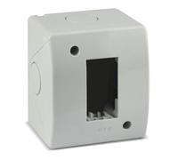 Ave Contenitore Autoportante IP40 S44 per Minicanali 1 Modulo Bianco