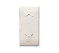 Ave Domus S44 Commutatore 2 Pulsanti 1P 10AX 250V Bianco Lucido