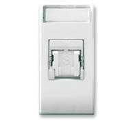 Ave Domus S44 Presa RJ45 Cat.6 FTP Connettore 3M con Tappo Bianco Lucido