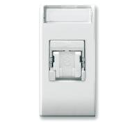 Ave Domus S44 Presa RJ45 Cat.6 FTP Connettore 3M con Tappo Bianco Lucido