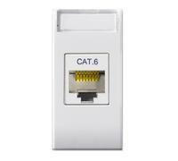 Ave Domus S44 Presa RJ45 Cat.6 UTP Bianco Lucido