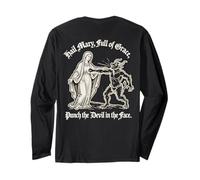 Ave Maria: Divertente Detto cattolico Maglia a Manica