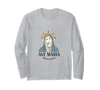 Ave Maria Gratia Plena, Latina per Piena di Grazia Maglia a Manica