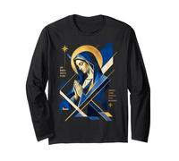 Ave Maria La Beata Vergine Maria Opera d'Arte Maglia a Manica