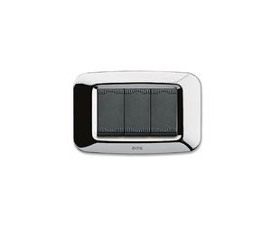 AVE PLACCA 3P PLASTICA Cromo Sistema 45 45PY03CR