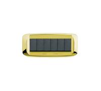 AVE PLACCA PRESSOFUSIONE 6 MODULI OTTONE + SOTTOPLACCA 45PB96OT SERIE BANQUISE