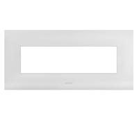 Ave Placca Serie Smart44 in Metallo 7 Moduli Bianco Opaco