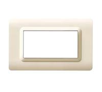 Placca Ave SISTEMA 44 tecnopolimero sabbia 4 posti 44PY04SA