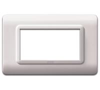 Ave Placca Tecnopolimero S44 4 Moduli Bianco