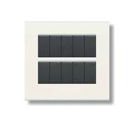 AVE PLACCA ZAMA45 METALLO 10 MODULI BIANCO BANQUISE 45P910BG SERIE ZAMA