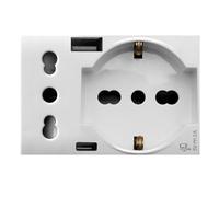 AVE PRESA SCHUKO+IT USB AC DOMUS 3M 44109015USB
