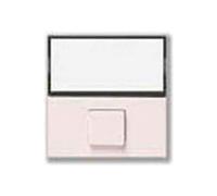 Pulsante portanome 2 moduli illuminabile per serie Ave Banquise Sistema 45 45B88