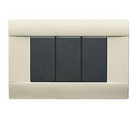 AVE RAL45 TECNOP.3M.BIANCO BLANC 45P03BP-PLACCA TRIPLA PIASTRA A MURO