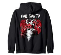 Ave Santa Pagan Felice Solstizio Gotico Natale Krampus Felpa con Cappuccio