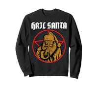 Ave Santa Pagan Happy Solstice Gothic Christmas Death Metal Felpa