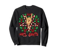 Ave Santa Pagan Solstice Gothic Metal Christmas Rock Roll Felpa