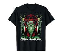 Ave Santa Pagan Solstizio Felice Anti Natale Krampus Maglietta