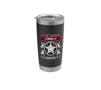 Ave Santa Paganesimo 666 Solstizio Pagano Gotico Brutto Natale Bicchiere termico in acciaio inox doppia parete
