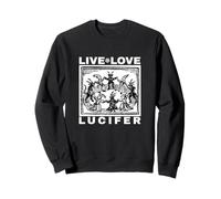 Ave Satana Live Love Lucifer with Dancing Demons Original Felpa