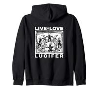 Ave Satana Live Love Lucifer with Dancing Demons Original Felpa con Cappuccio