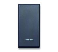 Ave Tekla S44 Pulsante Tasto con Gemma N.A. 1P 10A Illuminabile 1 Modulo Grigio