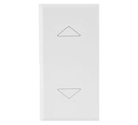 Ave WHITEK S44 Commutatore 2 Pulsanti 1P 10AX 250V 1 Modulo Bianco Opaco