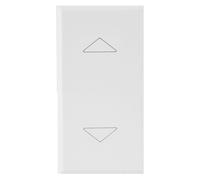 Ave WHITEK S44 Commutatore 2 Pulsanti 1P 10AX 250V 1 Modulo Bianco Opaco