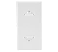 Ave WHITEK S44 Commutatore 2 Pulsanti 1P 10AX 250V 1 Modulo Bianco Opaco