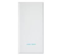 Ave WHITEK S44 Deviatore Tasto con Gemma 1P 16AX Illuminabile 1 Modulo Bianco Op