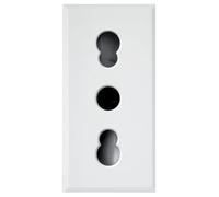 Ave WHITEK S44 Presa bipasso 2P+T 10/16A 250V 1 Modulo Bianco Opaco, 446006/15TS