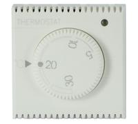 Ave WHITEK S44 Termostato Elettronico con Manopola 230V N NC 5A 2 Moduli Bianco