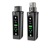 Aveek Trasmettitore/Ricevitore Wireless XLR per Micro Dinamica,portata 60m