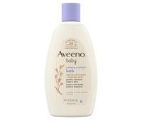 Aveeno Baby Bagno e bagnoschiuma calmante con profumi rilassanti di lavanda e vaniglia ed estratto di avena naturale, formula senza strappi, senza parabeni, ftalati e sapone 2x236ml