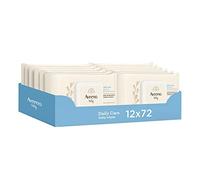 Aveeno Baby Daily Care Salviettine umidificate,12 confezioni da 72 pezzi | Per bambini e neonati, Con Avena e Aloe, Per pelli secche e sensibili, Senza profumo, Uso quotidiano - Esclusiva Amazon