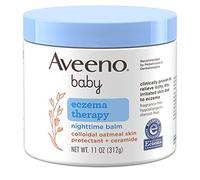 Aveeno Baby eczema terapia balsamo notturno con farina d'avena colloidale naturale per alleviare l'eczema, 325 ml.