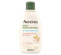 Aveeno, Bagno Doccia allo Yogurt, Dalily Moisturising, Profumo di Miele e Albicocca, da Pelli Normali a Secche, anche Pelli Sensibili, Senza Sapone, 300ml