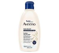 Aveeno Bagnoschiuma idratante Skin Relief (1 x 300 ml), detergente delicato con complesso lenitivo a triplo avena, senza sapone, inodore, per pelli sensibili e molto secche