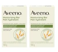 Aveeno Moisturizing Bar with Natural Colloidal Oatmeal for Dry Skin, Fragrance Free, 3.5 oz by Aveeno
