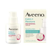 Aveeno Calm + Restore Age Renewal Siero anti-invecchiamento con farina d'avena nutriente ed estratto di mirtillo migliora visibilmente l'aspetto delle linee sottili, inodore