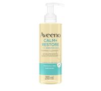 Aveeno CALM+RESTORE Detergente viso schiumoso (200 ml), rimuove il trucco, mascara impermeabile + lascia una sensazione di umidità sulla pelle, gel a schiuma, per pelli sensibili, senza profumo