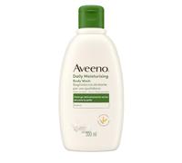 Aveeno Daily Moisturising Bagnoschiuma idratante senza sapone, 300ml | Docciaschiuma delicatamente profumato, Formula a base di avena senza coloranti, Per pelli sensibili, Testato dai dermatologi