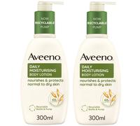 Aveeno Daily Moisturising Lotion Duo for Instant and Long Lasting Hydration 600ml Mega Bundle