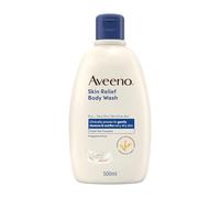 Aveeno Skin Relief Bagnoschiuma lenitivo senza profumo, 500 ml | Docciaschiuma con triplo complesso all'Avena, Senza coloranti, Per pelli secche e sensibili, Testato dai dermatologi
