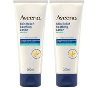 Aveeno Skin Relief Crema Corpo per pelle secca con Mentolo e Avena 2x2