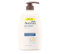 Aveeno Sollievo della pelle senza profumo Body Wash con l'avena per lenire secco prurito, Gentle, Sapone-Free & Dye-Free per la pelle sensibile, 33 fl. oz