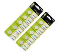 Avejjbaey 10 pezzi / 5 batterie al litio CR1620/CR1632/CR1616 3 V, protezione contro le perdite, design al litio per dispositivi