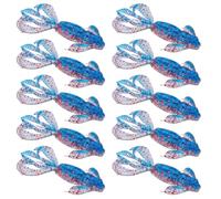 Avejjbaey 10PCS Robotico Gamberetti Esche Morbido Allurement Ritmo Luce Riflessione Drifting Caratteristica Tutti Coperte Acqua Sostanza Pesca Attirare con Scintillate